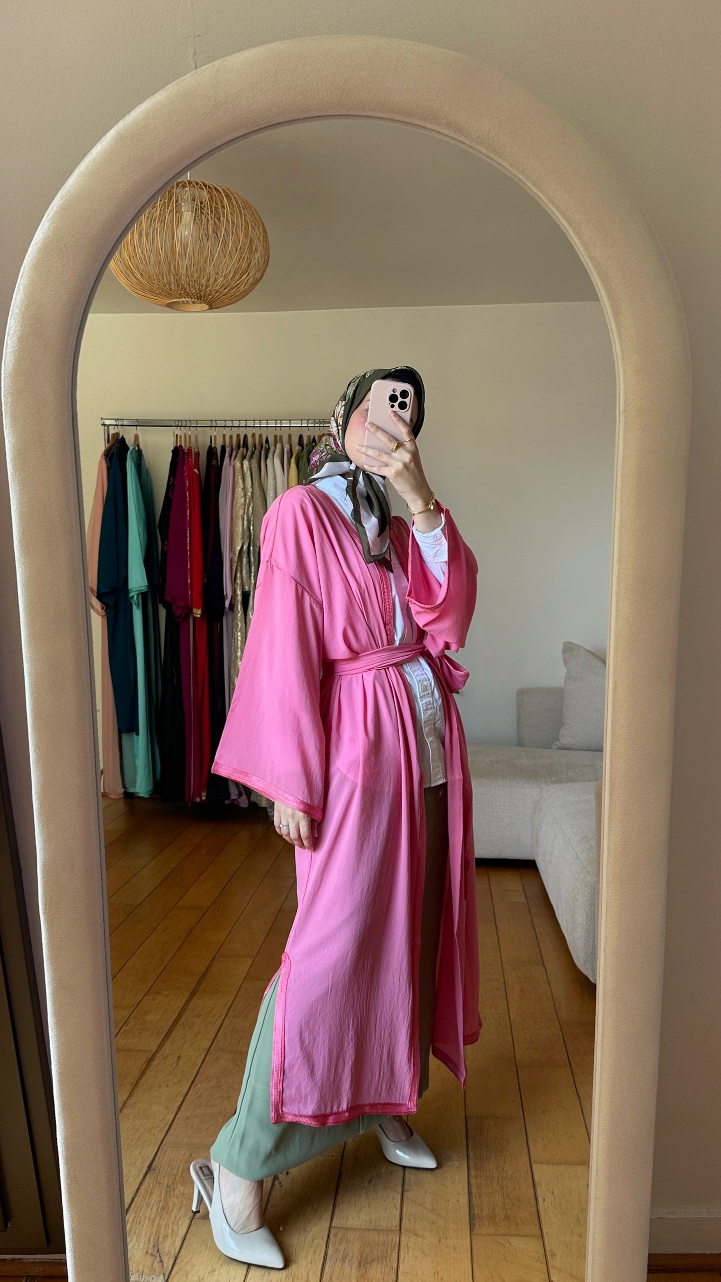 Kimono Mousseline Rose