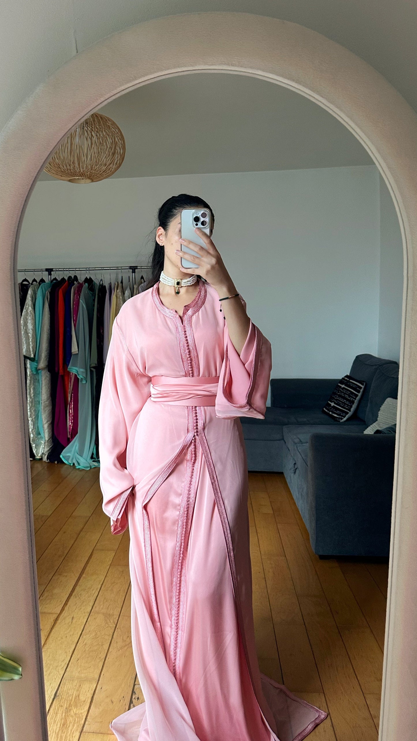Le Caftan Rose Poudré