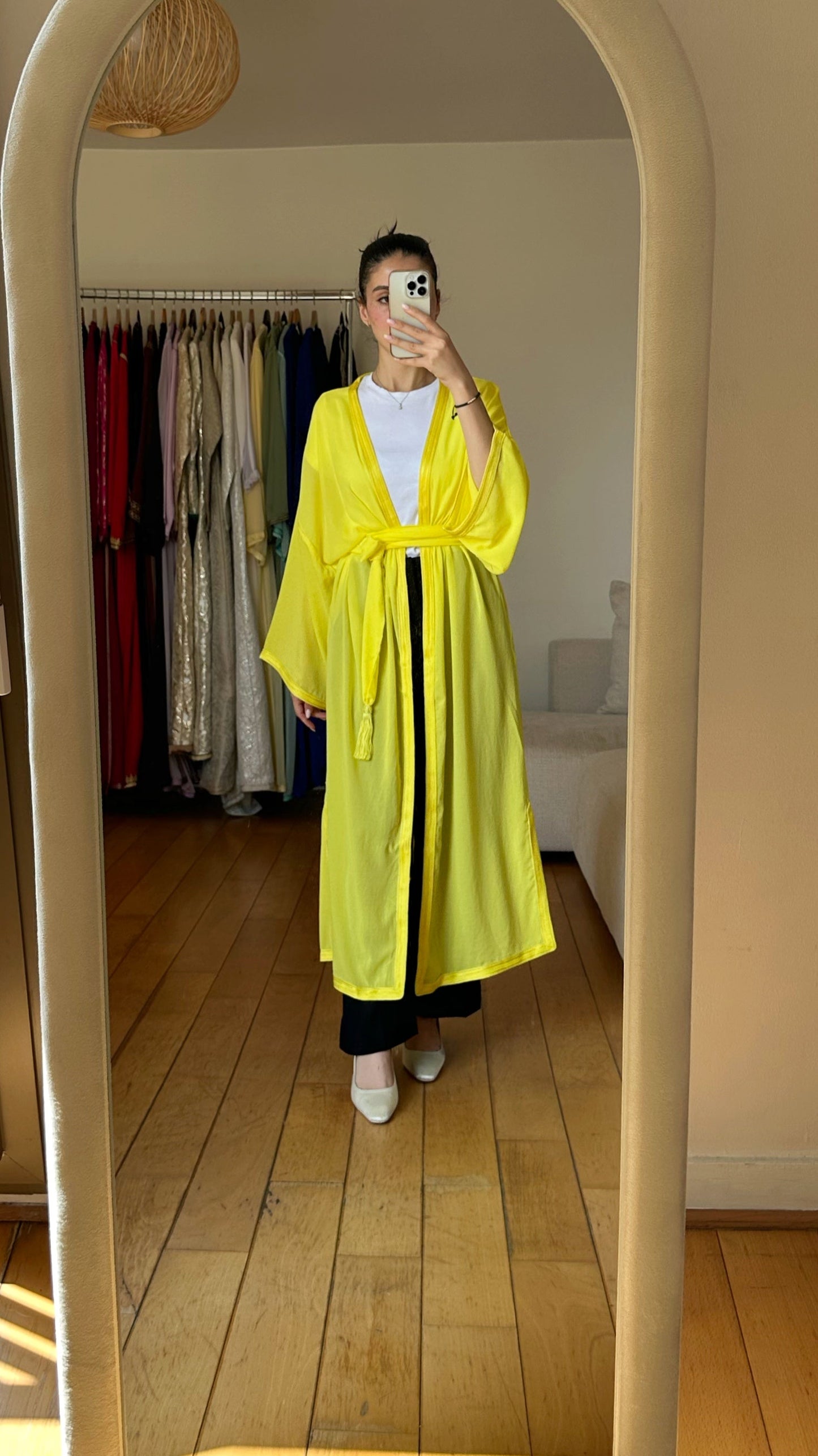Kimono en Mousseline "Soleil Levant"