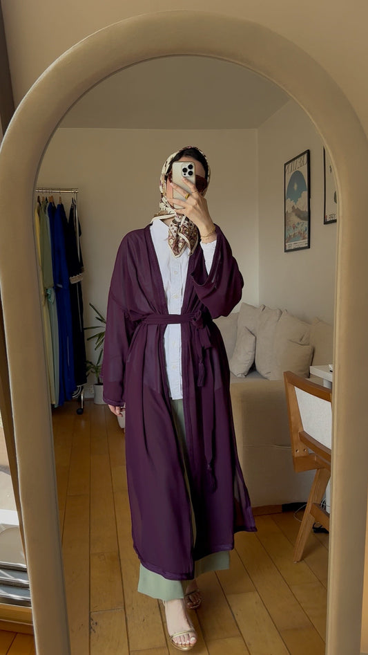 Kimono en Mousseline "Aurore Boréale"