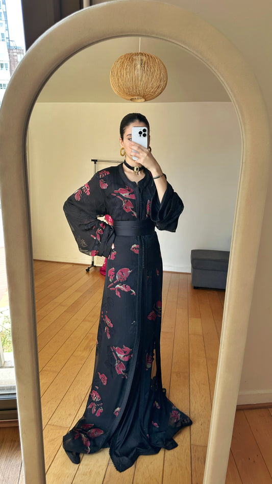 Le Caftan Fleuri de Nuit