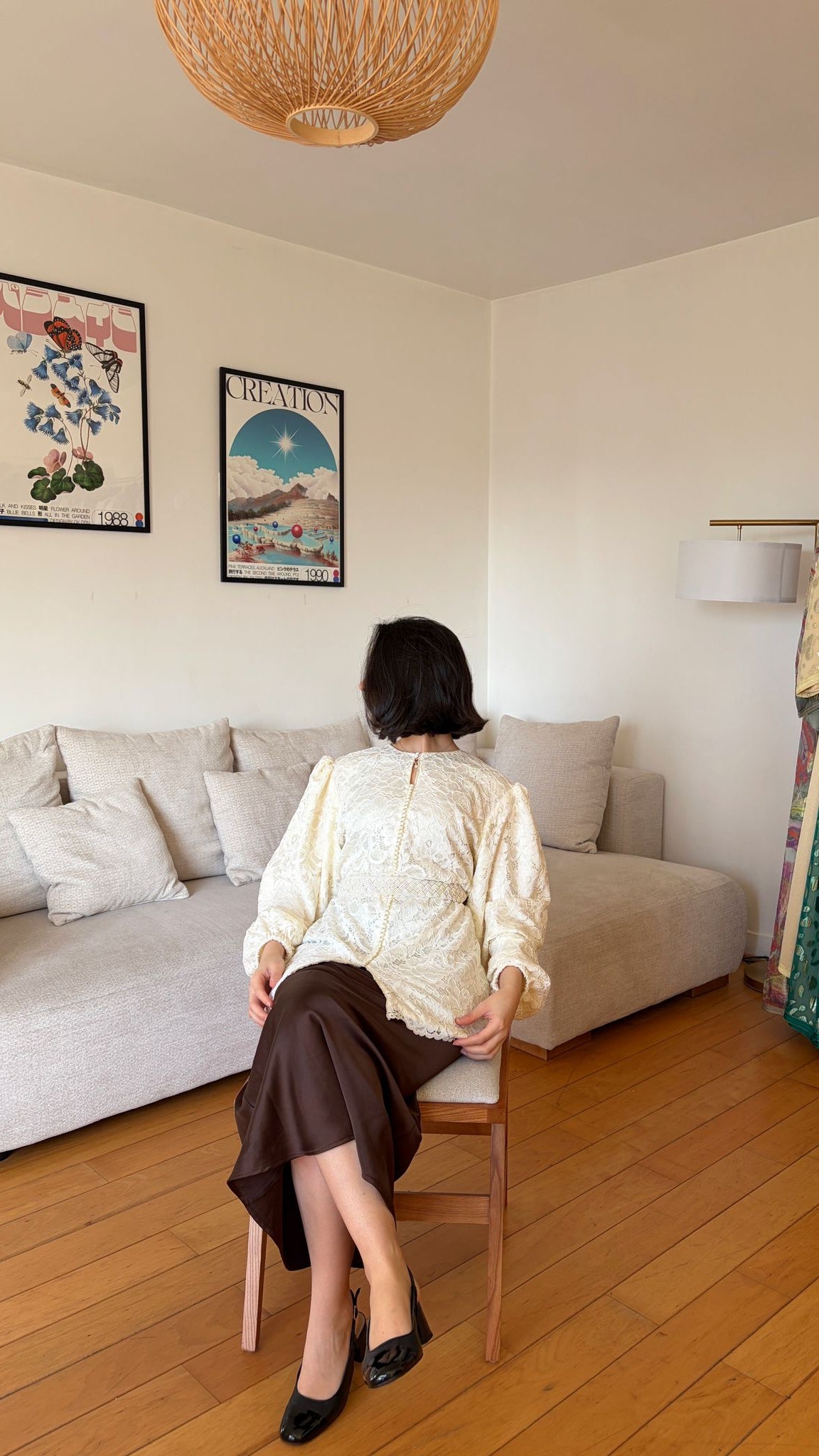 White Traditional "Rêve d'Orient" Top