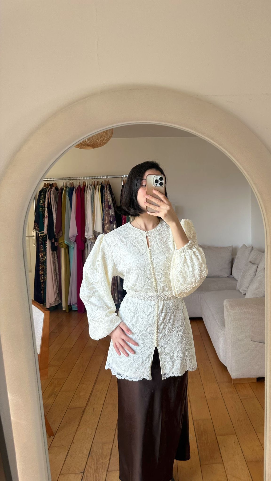 White Traditional "Rêve d'Orient" Top