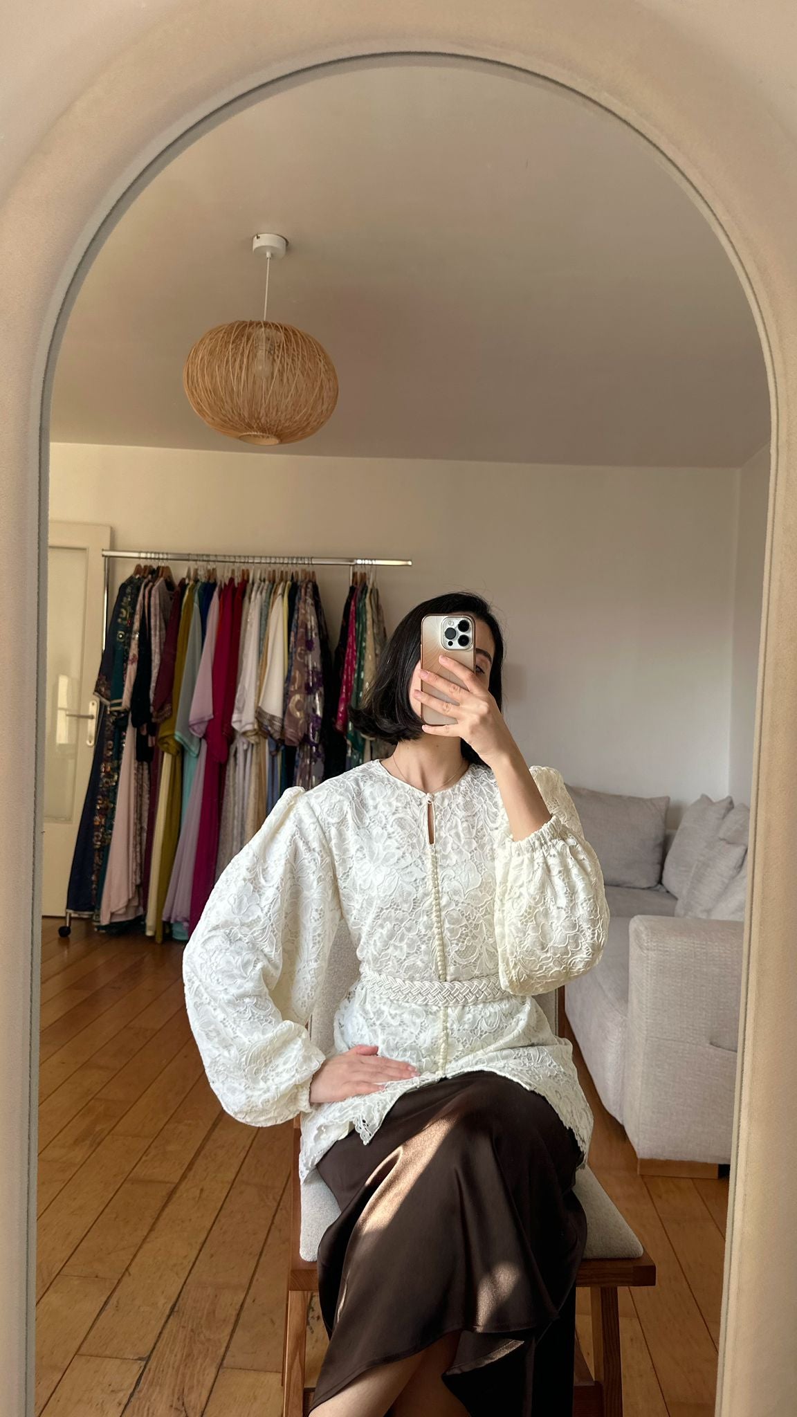 White Traditional "Rêve d'Orient" Top